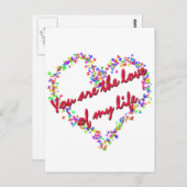 Carte Postale Tu Es L'Amour De Ma Vie (Devant / Derrière)