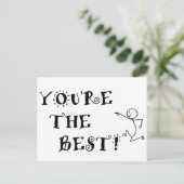 CARTE POSTALE TU ES LE MEILLEUR ! (Debout devant)