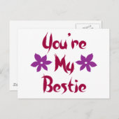 Carte Postale Tu es ma bestie (Devant / Derrière)