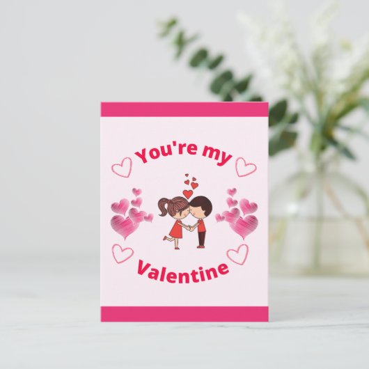 Carte Postale Tu es ma Saint Valentin (Debout devant)