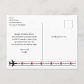 Carte Postale Tu es mon 1er appel quand je débarque, je t'aime,  (Dos)