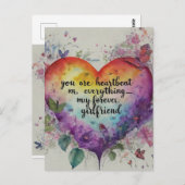 Carte Postale Tu es Mon Coeur, Mon Tout—Mon Éternel (Devant / Derrière)