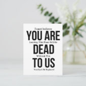 Carte Postale Tu es mort pour nous maintenant Magnet (Debout devant)