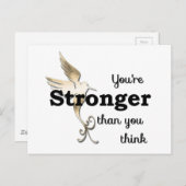 Carte Postale Tu es plus forte que tu ne penses (Devant / Derrière)