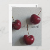 Carte Postale Tu Es Tellement Sweet Cherry (Devant / Derrière)
