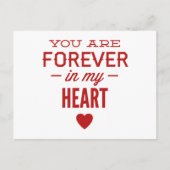 Carte Postale Tu Es Toujours Dans Mon Coeur (Devant)