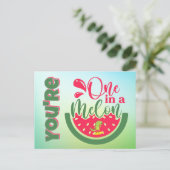 Carte Postale Tu es un dinosaure dans un melon Pensées pour toi (Debout devant)