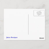 Carte Postale Tu fais de mon coeur bleu (Dos)