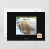 Carte Postale Tu fais pleurer le lapin (Devant / Derrière)