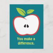 Carte Postale Tu fais une pomme différente (Devant)