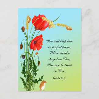Carte Postale Tu le garderas en paix parfaite