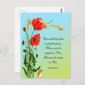 Carte Postale Tu le garderas en paix parfaite (Devant / Derrière)