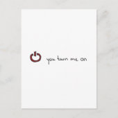 Carte Postale Tu m'allume. (Devant)