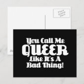 Carte Postale Tu M'Appelles Queer... (Devant / Derrière)