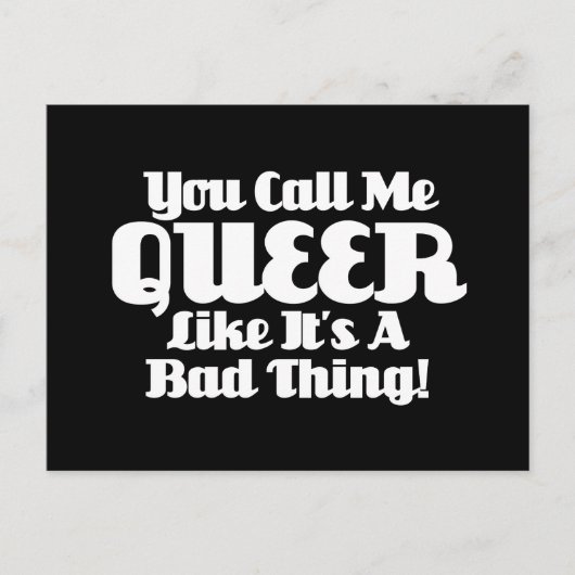 Carte Postale Tu M'Appelles Queer... (Devant)