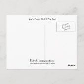 Carte Postale Tu m'as balayé de mes pieds (Dos)