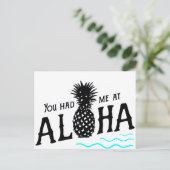 CARTE POSTALE TU M'AS EU À ALOHA (Debout devant)