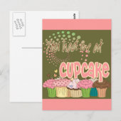 Carte Postale Tu M'As Eu À Cupcake (Devant / Derrière)