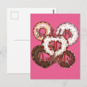 Carte Postale Tu m'as eu à Doughnut - Saint Valentin (Devant / Derrière)