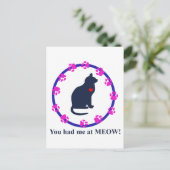 Carte Postale Tu M'As Eu à Meow ! (Debout devant)