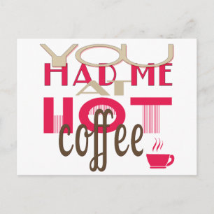 Carte Postale Tu M'As Eu Au Café Chaud