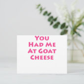 Carte Postale Tu M'As Eu Au Fromage De Chèvre (Debout devant)
