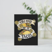 Carte Postale Tu m'as eu au tacos (Debout devant)