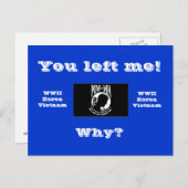 Carte Postale Tu m'as laissé ! (Devant / Derrière)