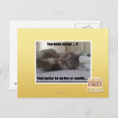 Carte Postale Tu m'as réveillé (Devant / Derrière)