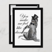 Carte Postale Tu me fais sentir comme Danser ! Tap Chat de danse (Devant / Derrière)