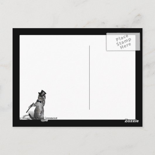 Carte Postale Tu me fais sentir comme Danser ! Tap Chat de danse (Dos)