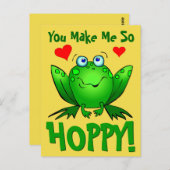 Carte Postale Tu me fais tellement chiante, mignonne grenouille (Devant / Derrière)