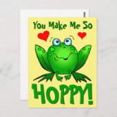 Carte Postale Tu me fais tellement chiante, mignonne grenouille (Devant / Derrière)