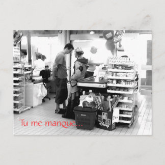 Carte Postale Tu me manque.
