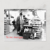 Carte Postale Tu me manque. (Devant)