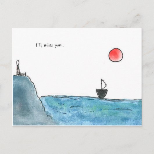 Carte Postale Tu me manqueras (Devant)