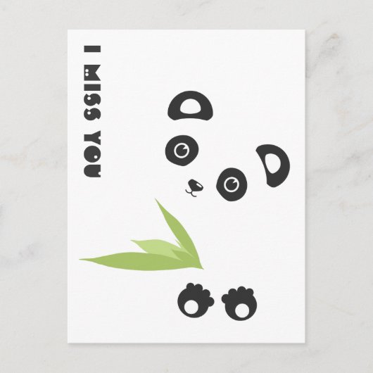 Carte Postale Tu me manques (Devant)