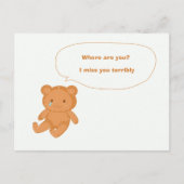 Carte Postale Tu me manques (Devant)