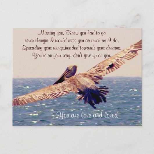 Carte Postale Tu me manques. (Devant)