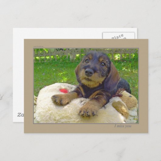 Carte Postale Tu me manques (Devant / Derrière)