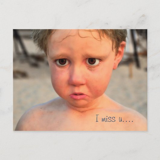 Carte Postale Tu me manques... (Devant)