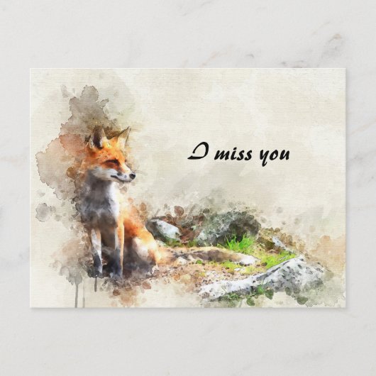 Carte Postale Tu me manques (Devant)