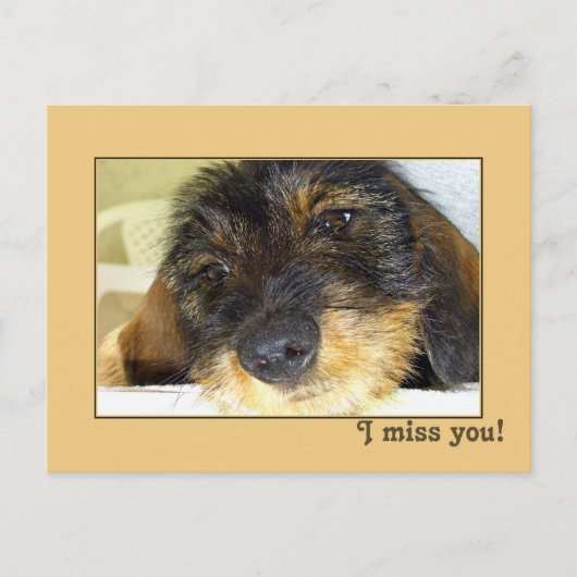 Carte Postale Tu me manques (Devant)