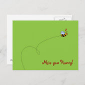 Carte Postale Tu me manques Chéri ! (Devant / Derrière)