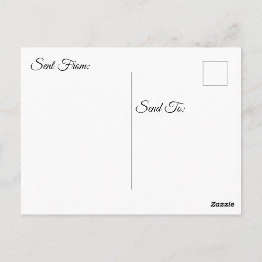 Carte Postale Tu me manques, feuille d'automne solitaire  (Dos)