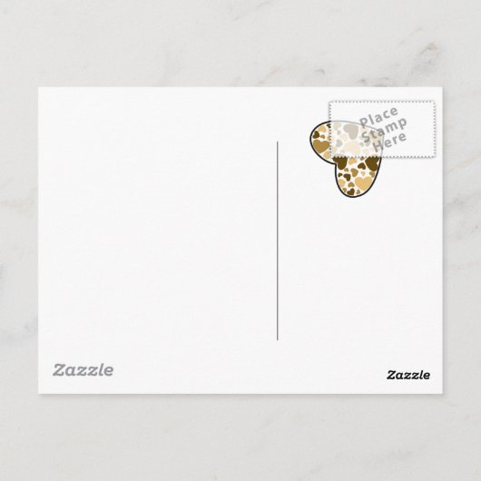 Carte Postale "Tu me manques !" Ours en peluche (Dos)