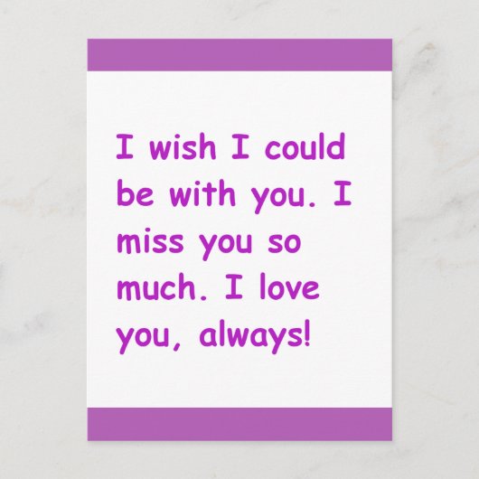 Carte Postale Tu me manques tellement d'amour que tu souhaites t (Devant)