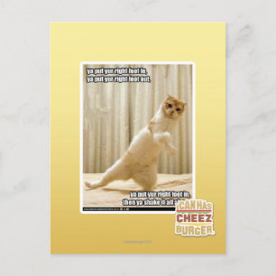 Carte Postale Tu mets ton pied droit, tu mets ton pied droit