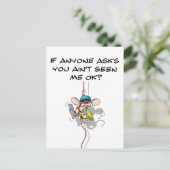 Carte Postale Tu ne m'as pas vu Escalade Rat (Debout devant)