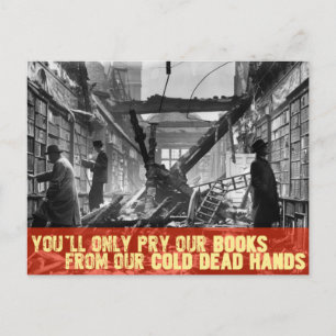 Carte Postale Tu ne prends jamais nos livres